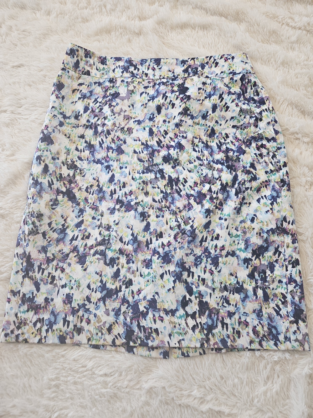Abstract Print Women's Skirt - Multicolor